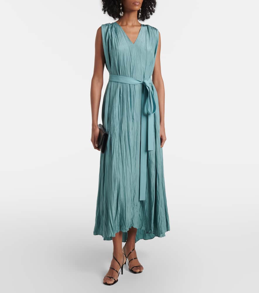 Martini silk maxi dress