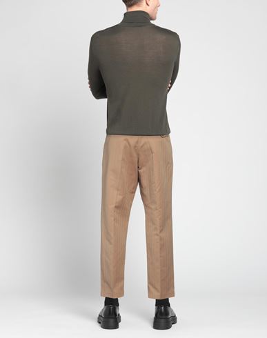 Man Pants Camel Size 34 Cotton, Linen