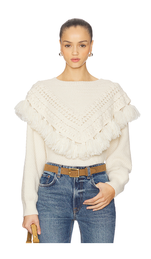 Cinq a Sept Mariali Pullover in Ivory. S also in L
