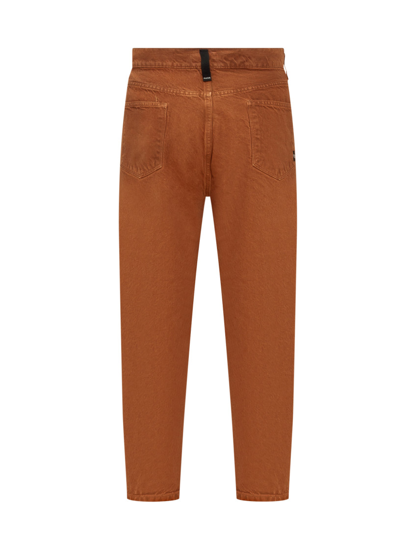 Brown Tapered High Rise Jeans