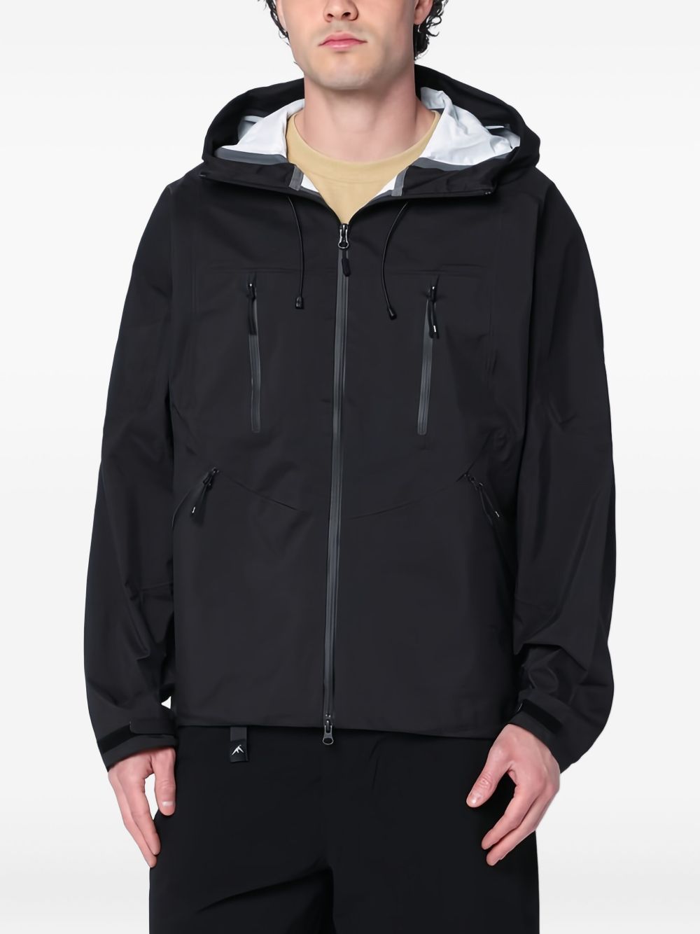 Lightweight hooded jacket - Black