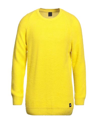 Man Sweater Yellow Size XL Acrylic, Wool