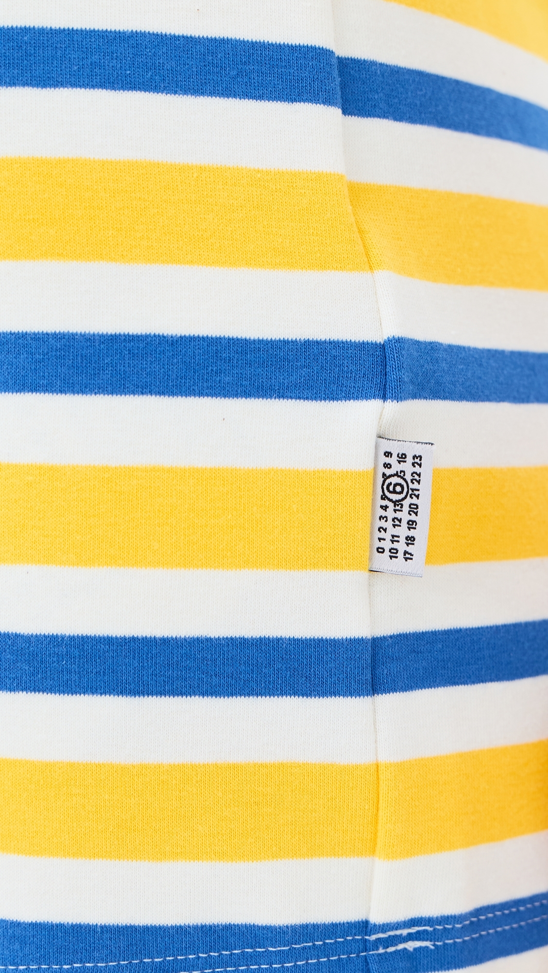 Mini T-Shirt Dress Yellow/Blue/Off White