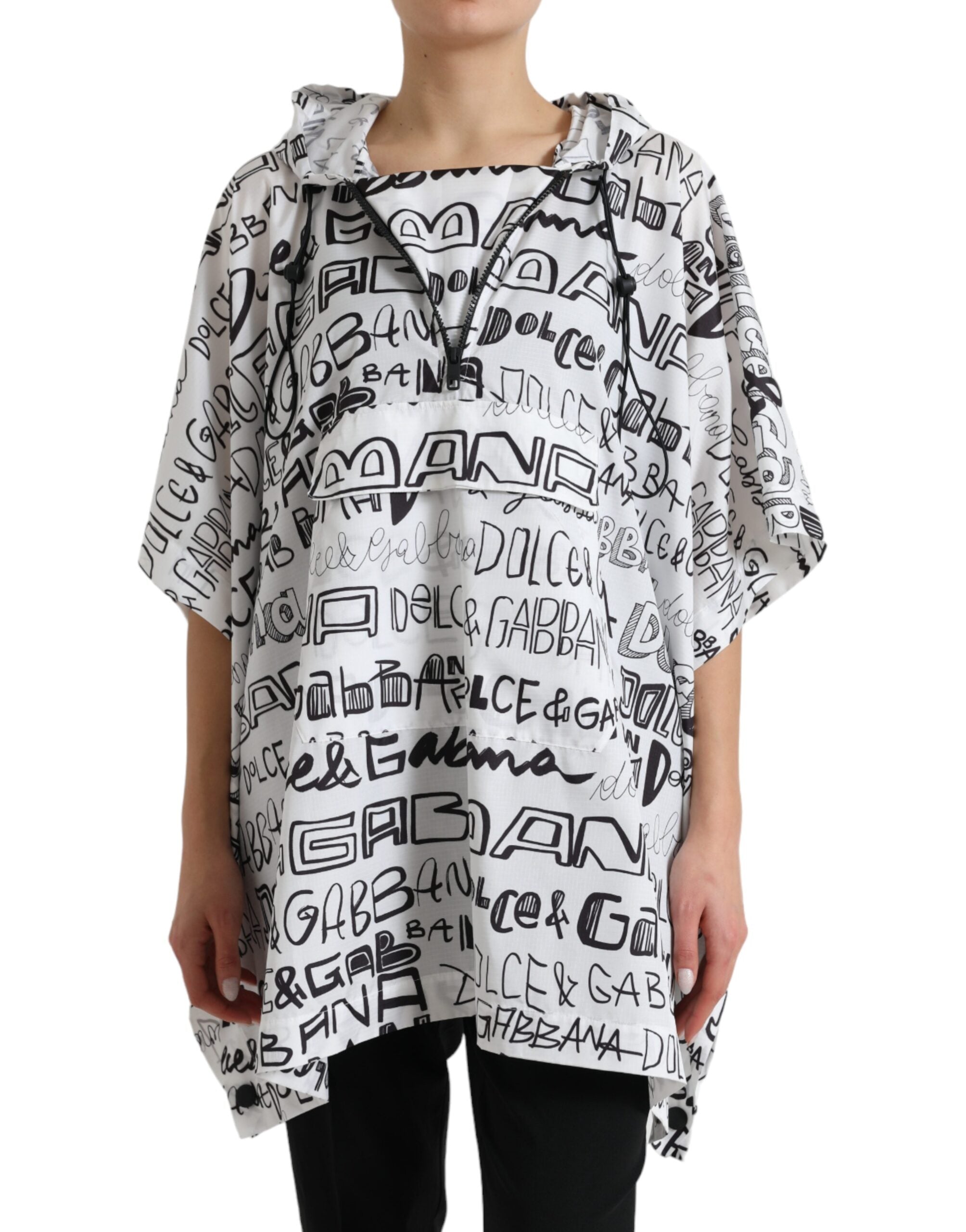 Logo-Print Hooded T-Shirt — White