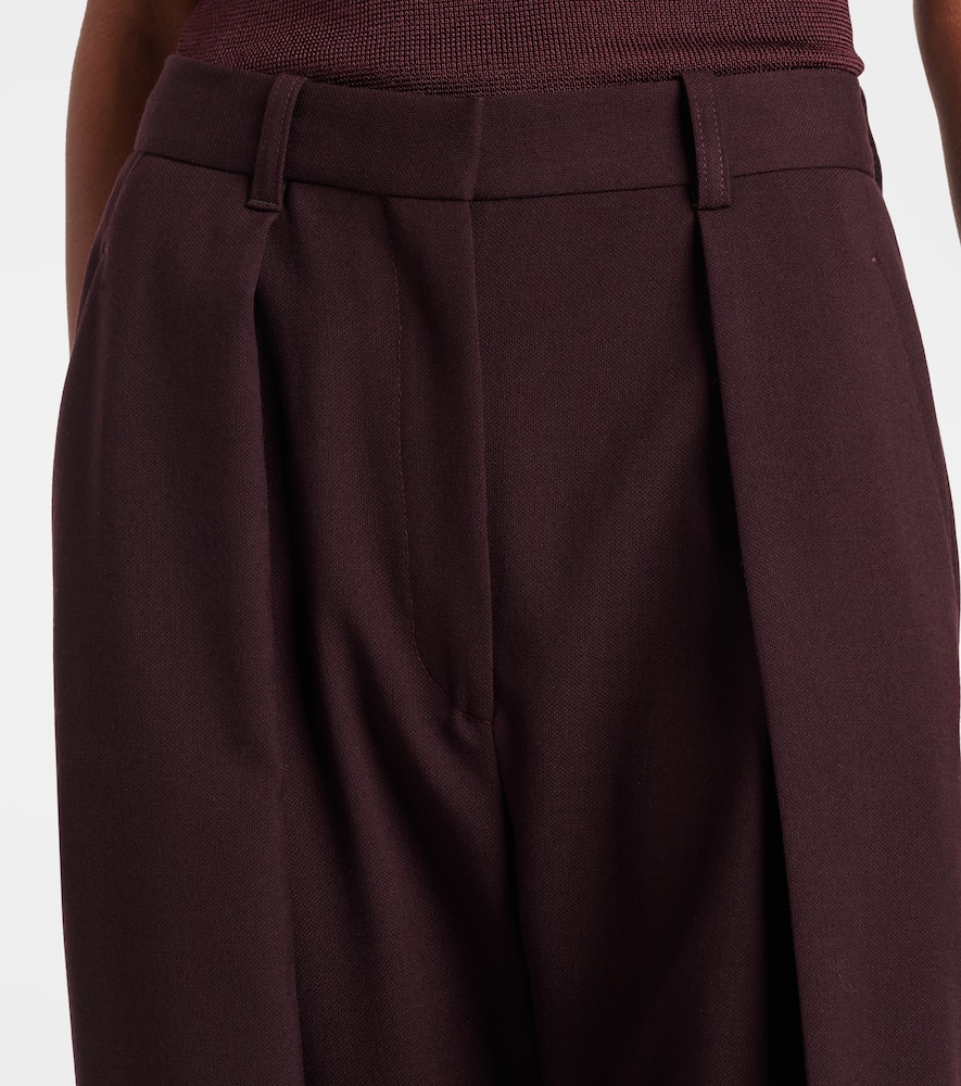 High-rise wide-leg pants