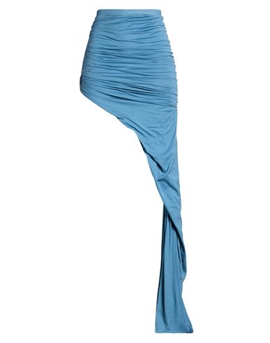 Woman Maxi skirt Slate blue Size S Cotton