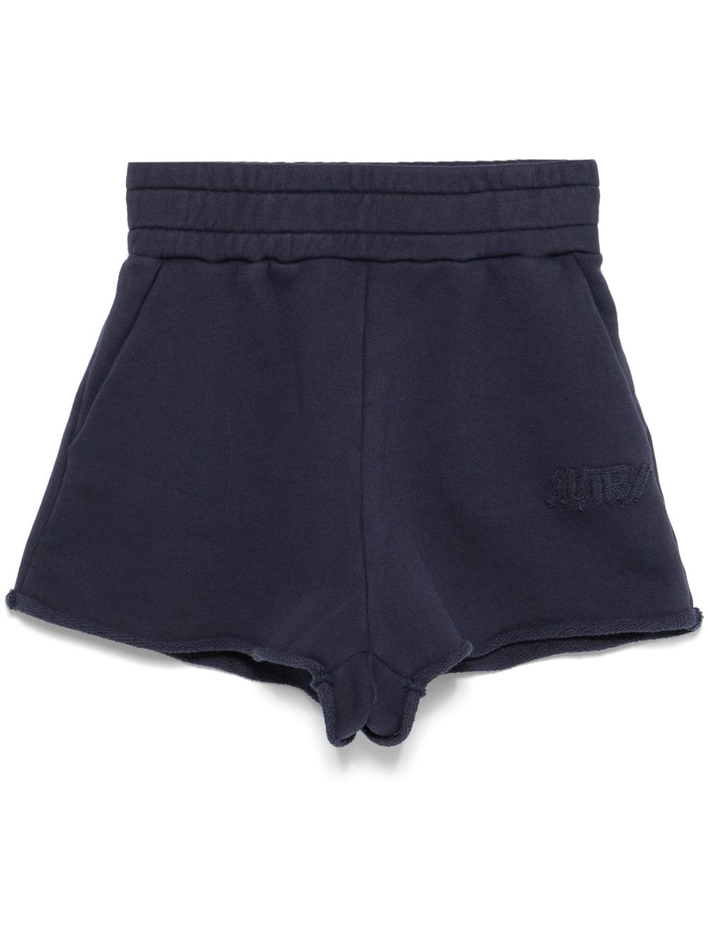 Jersey-texture track shorts - Blue