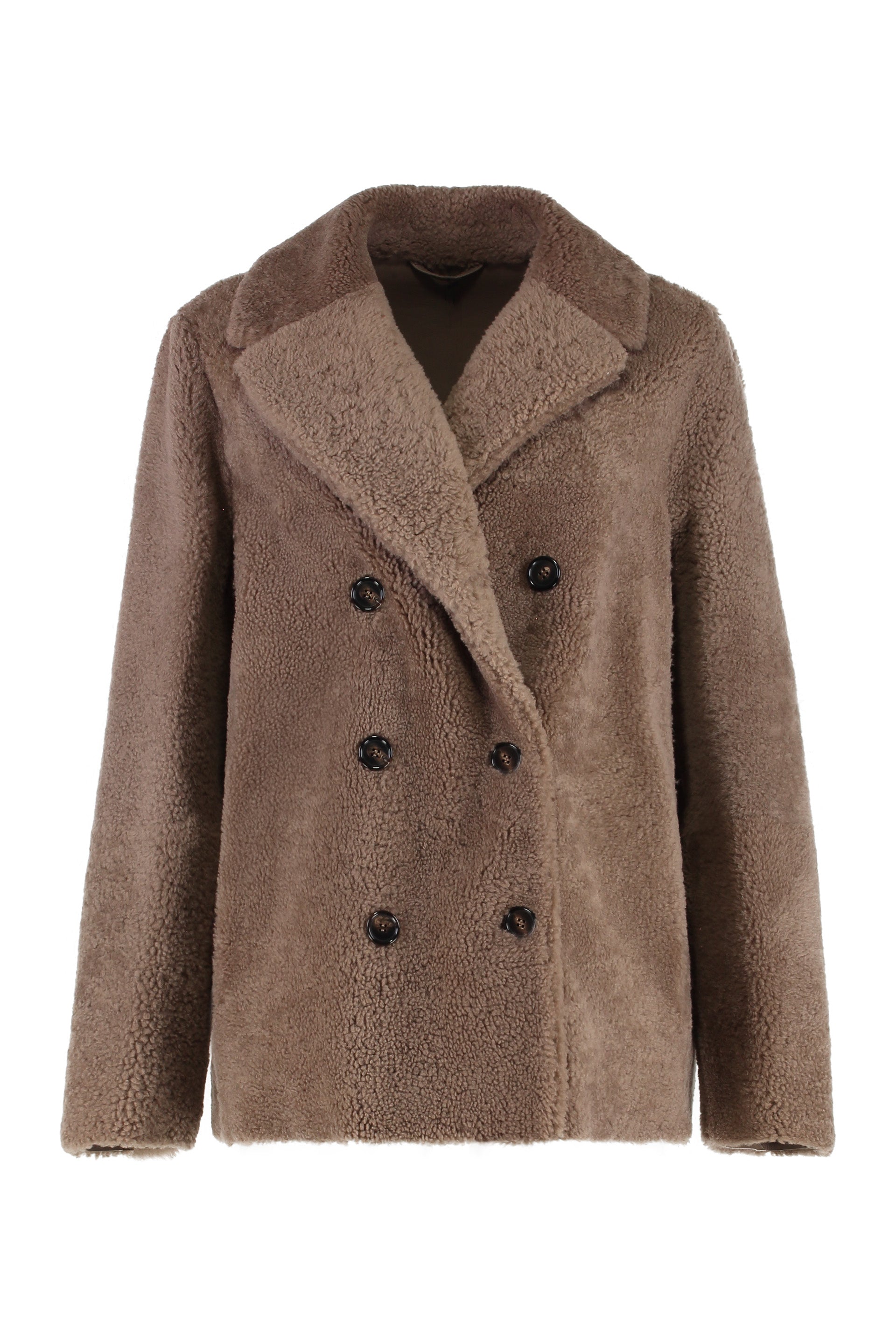 S MAX MARA Futura Double-breasted Shearling Coat