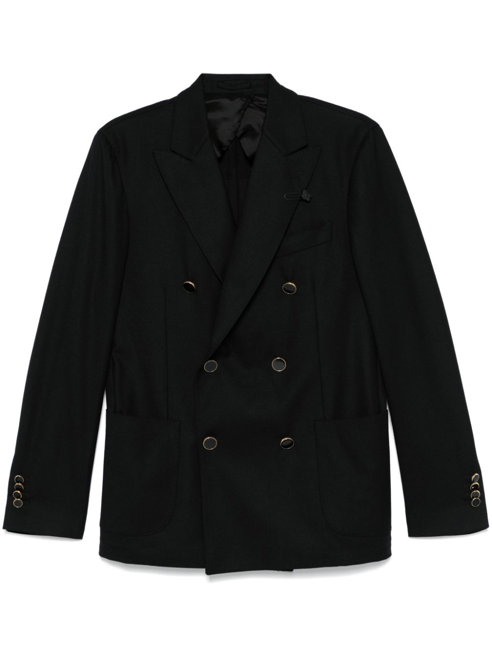 Logo-clip blazer - Blue