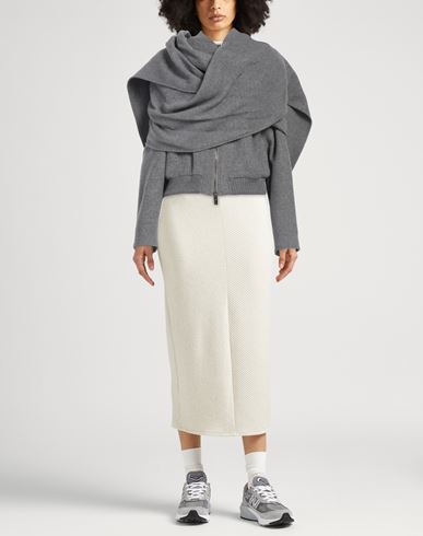 Woman Jacket Grey Size 2 Wool, Polyamide, Viscose
