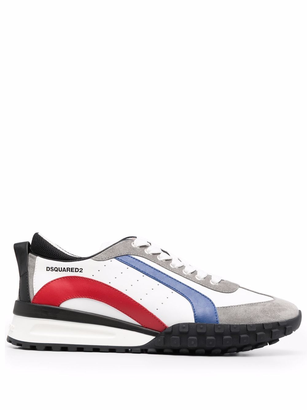 Legend striped low-top sneakers - White