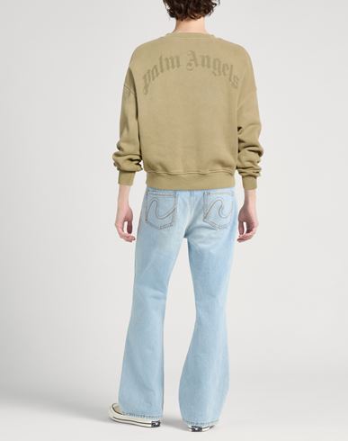 Man Sweatshirt Military green Size L Cotton