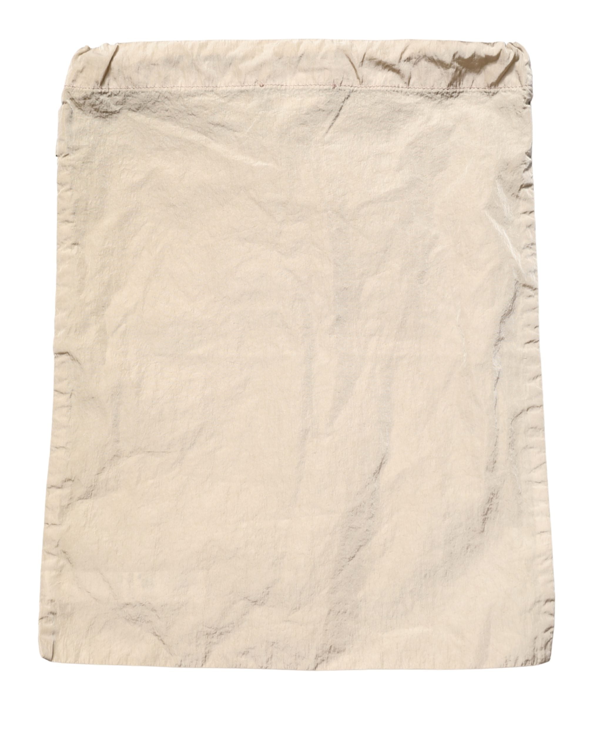 Drawstring Nylon Swim Shorts — Brown