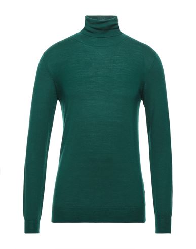 Man Turtleneck Emerald green Size M Wool