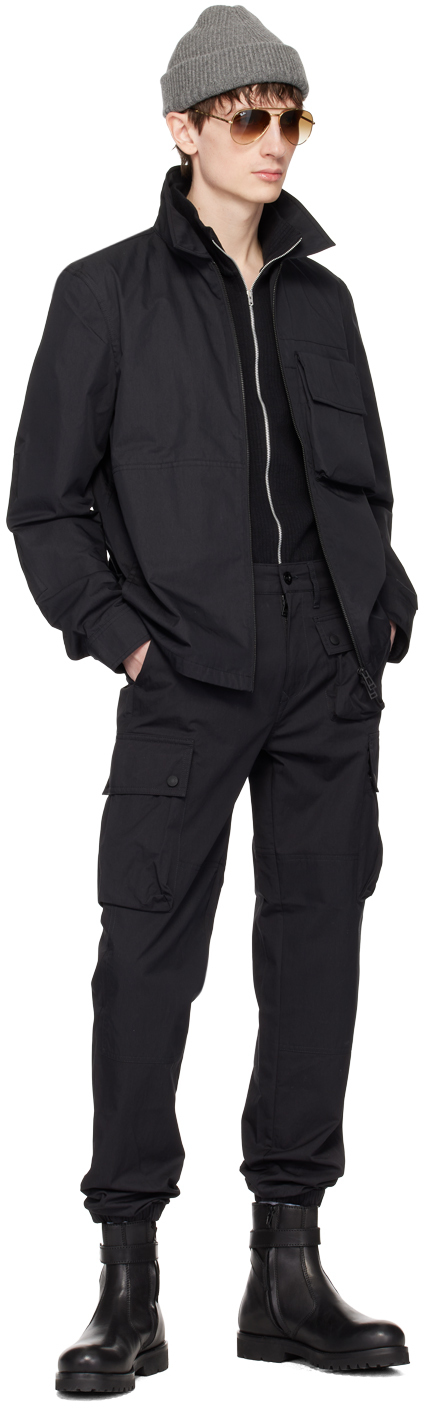 Belstaff Black Trailmaster Cargo Pants