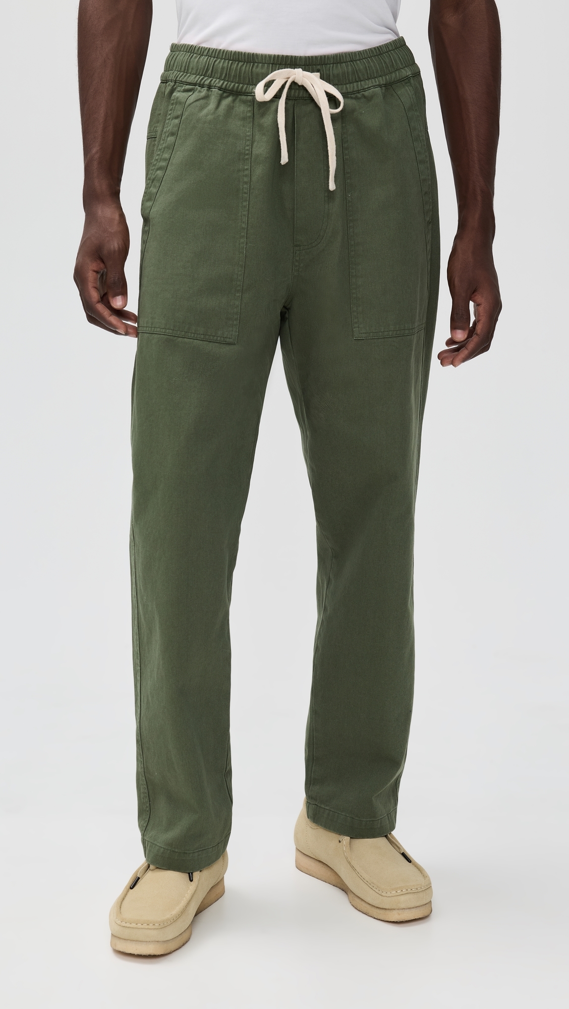 Twill Pull On Pants Green