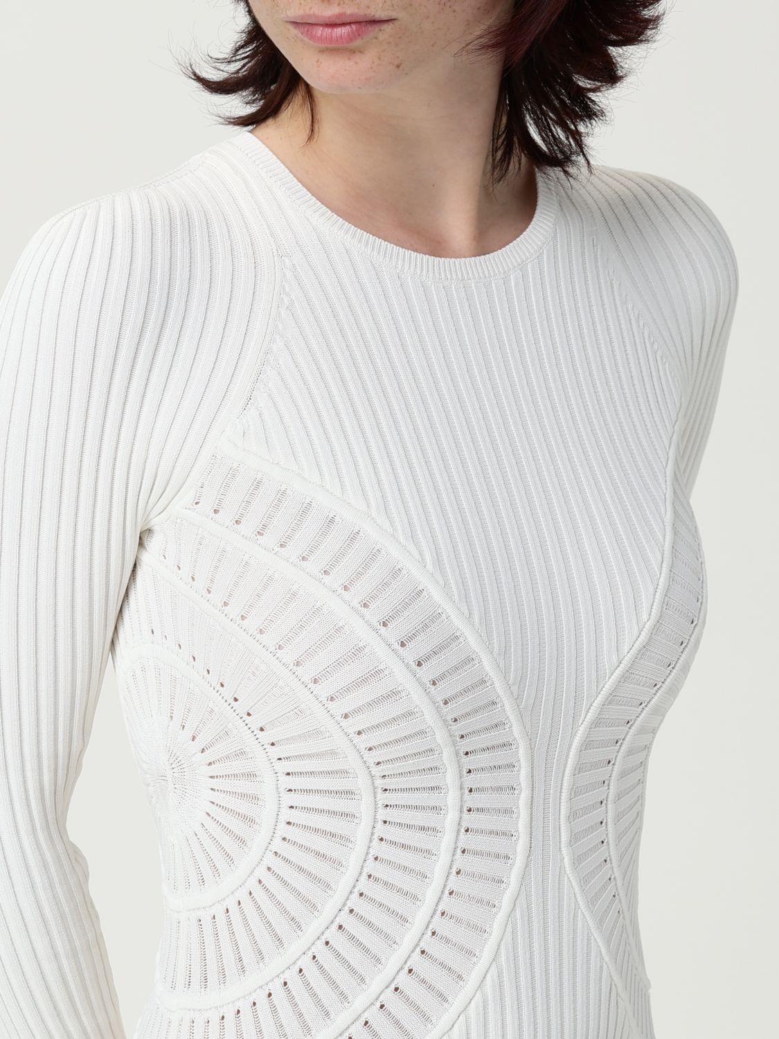 PINKO ribbed-knit dress - White