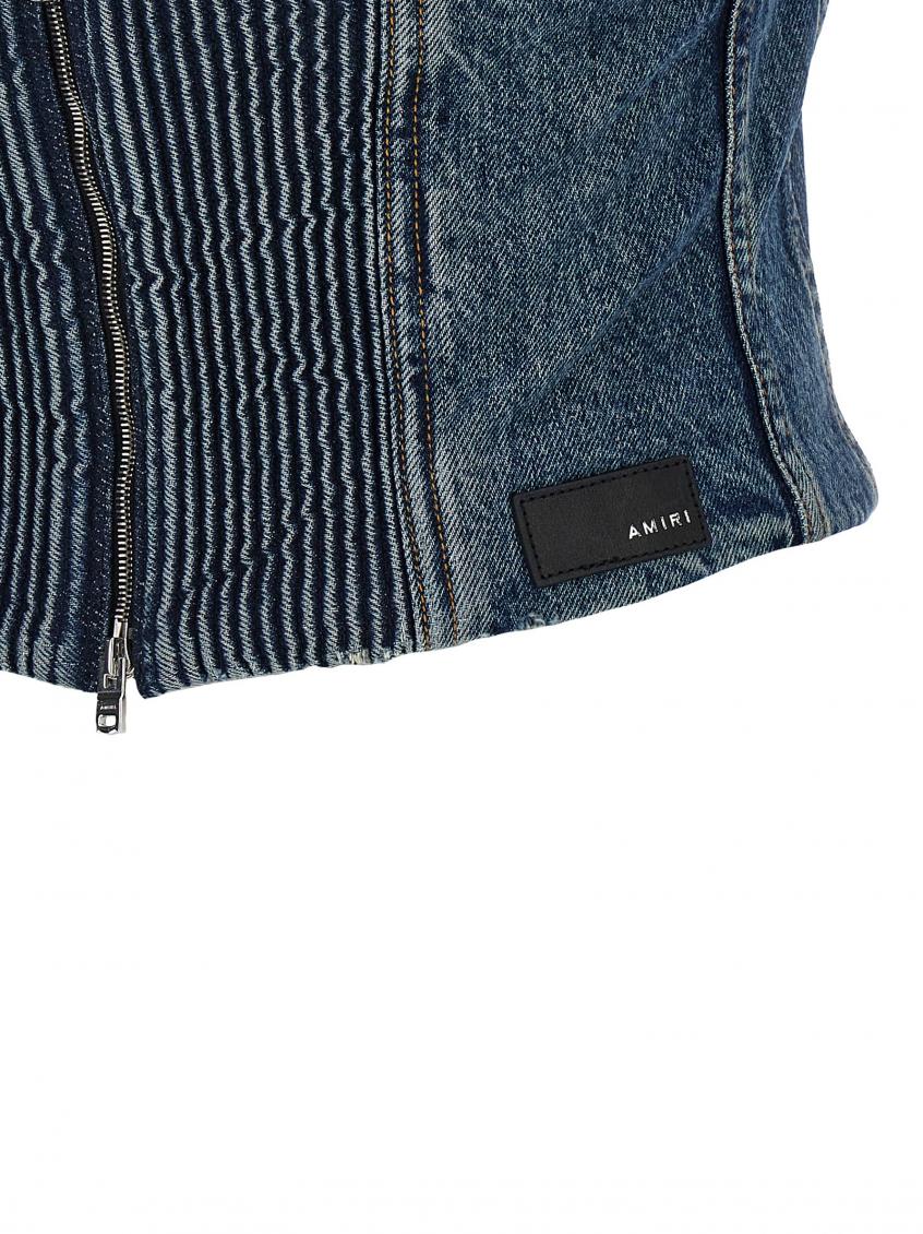 Denim Bustier Top