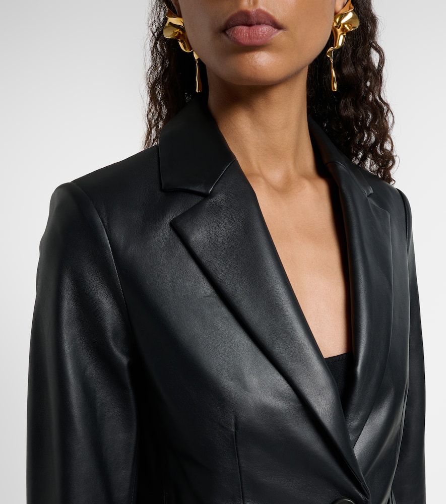 Leather blazer