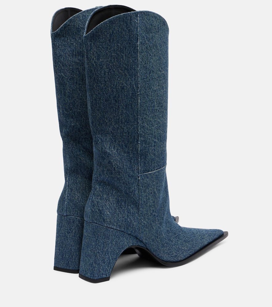 Bridge denim cowboy boots