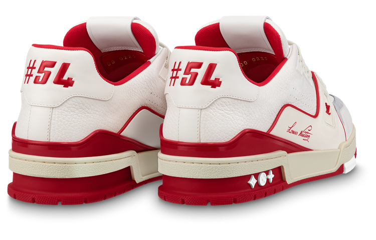 LV Trainer Sneakers 'White Red Grey'