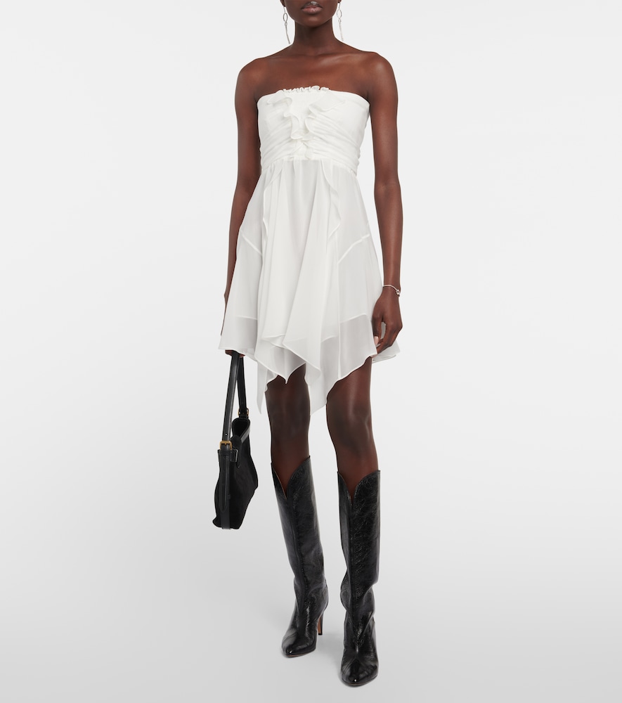 Tiffen silk chiffon minidress
