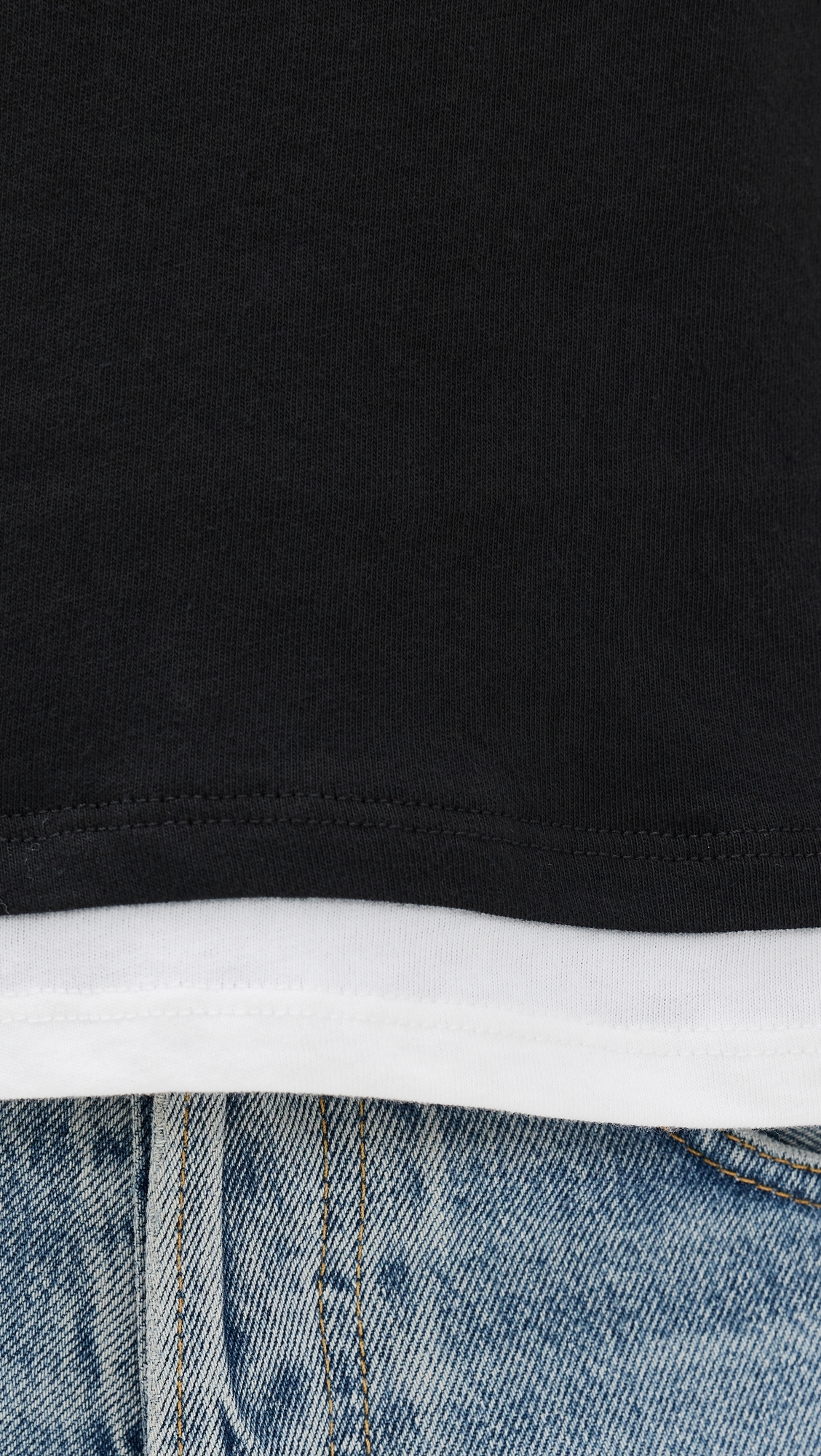 Rory Layered Long Sleeve Black and White