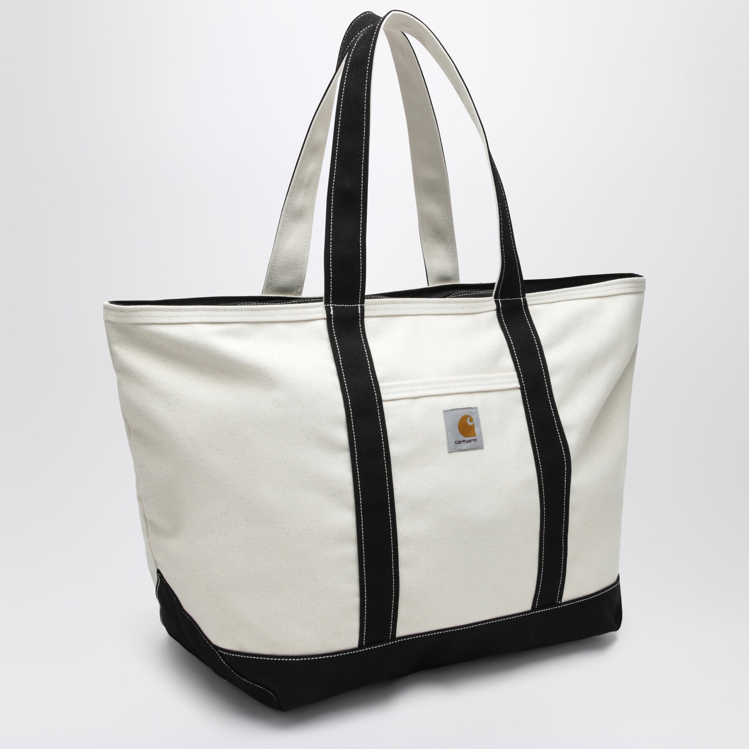 Canvas Beach Tote canvas in natural/black