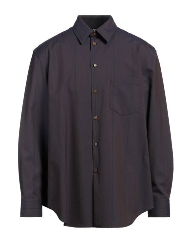 Man Shirt Navy Size L Wool