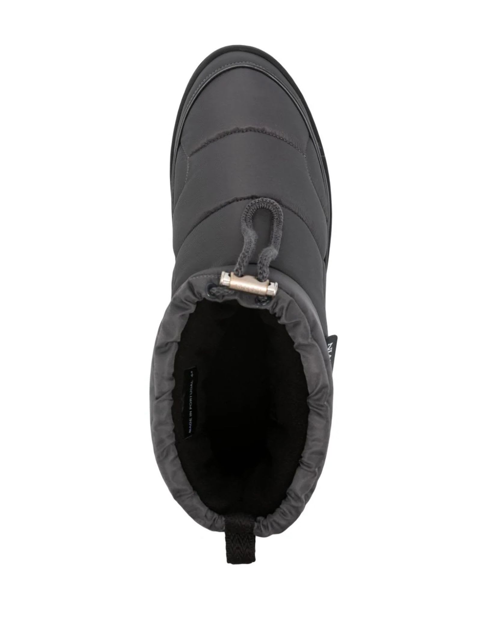 Dark Grey Padded Ankle Boots