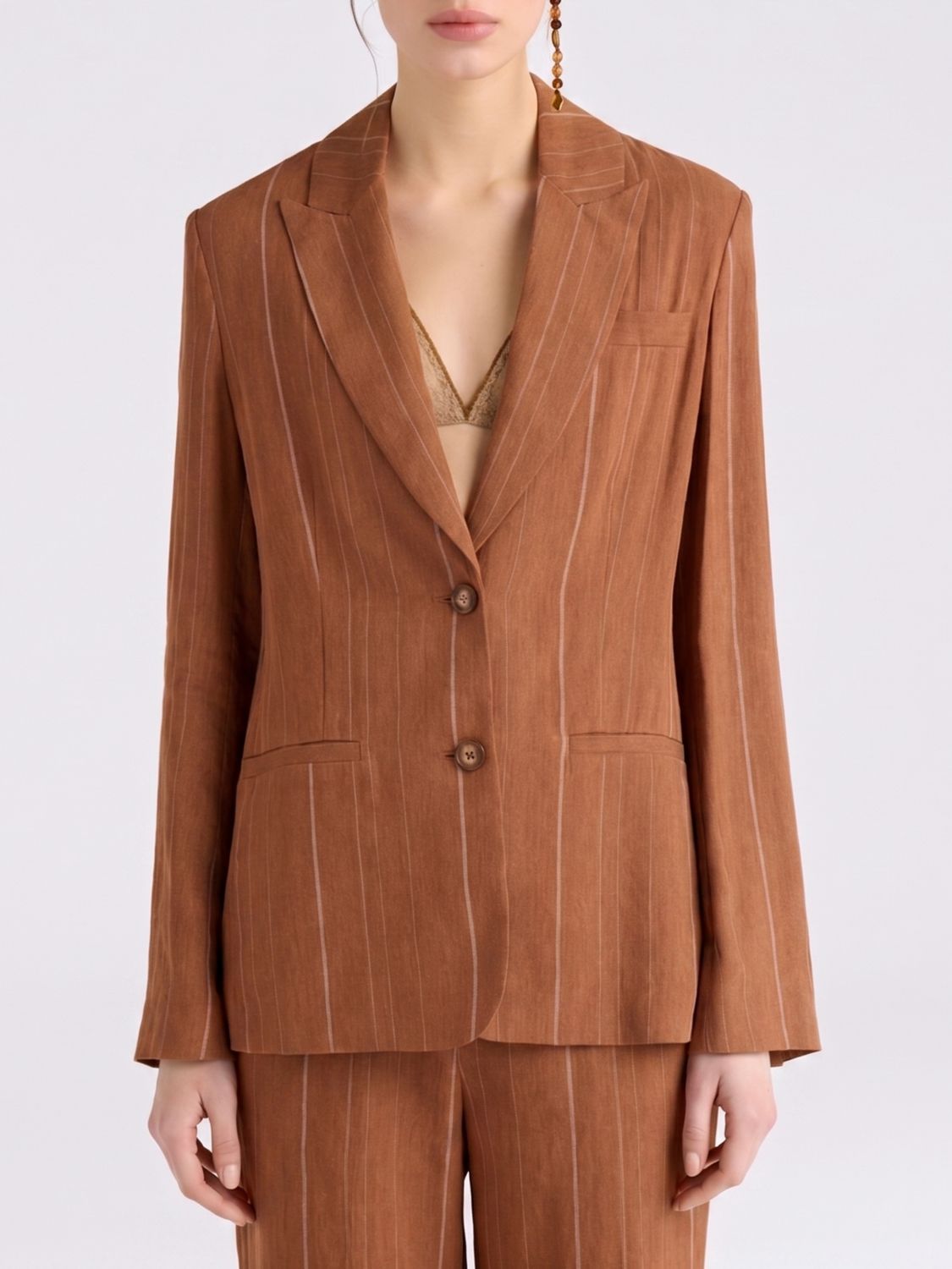 MOMONÌ Jacket Woman color Earth