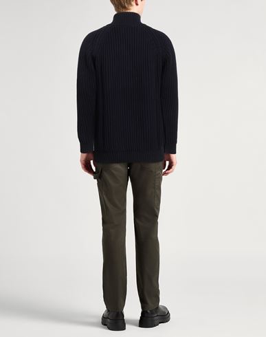 Man Turtleneck Midnight blue Size M Cotton