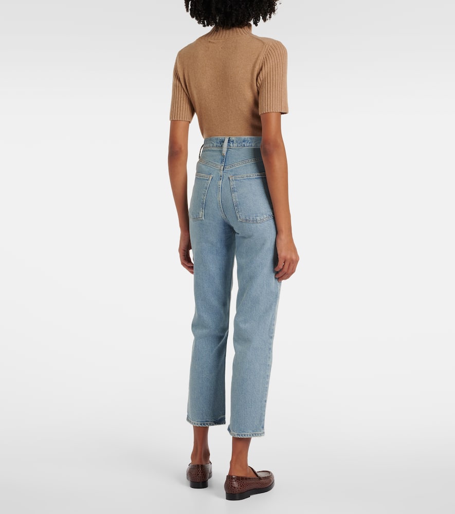 Agolde 90s Pinch Waist Crop high-rise straight jeans