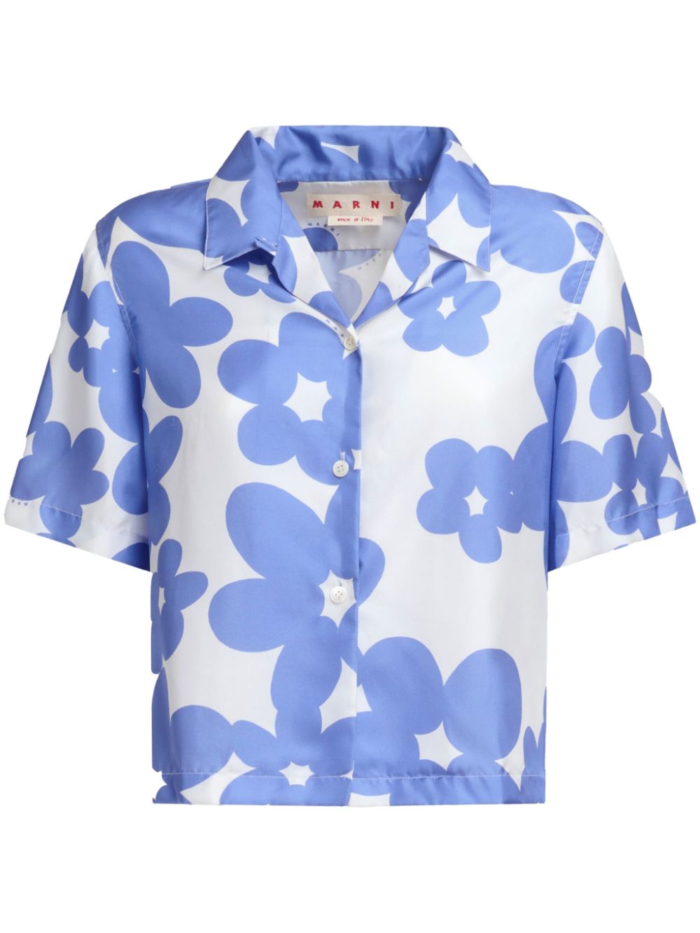 Floral-print shirt - Purple