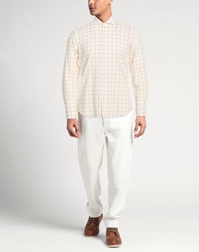 Man Shirt Beige Size 15 ½ Cotton, Linen