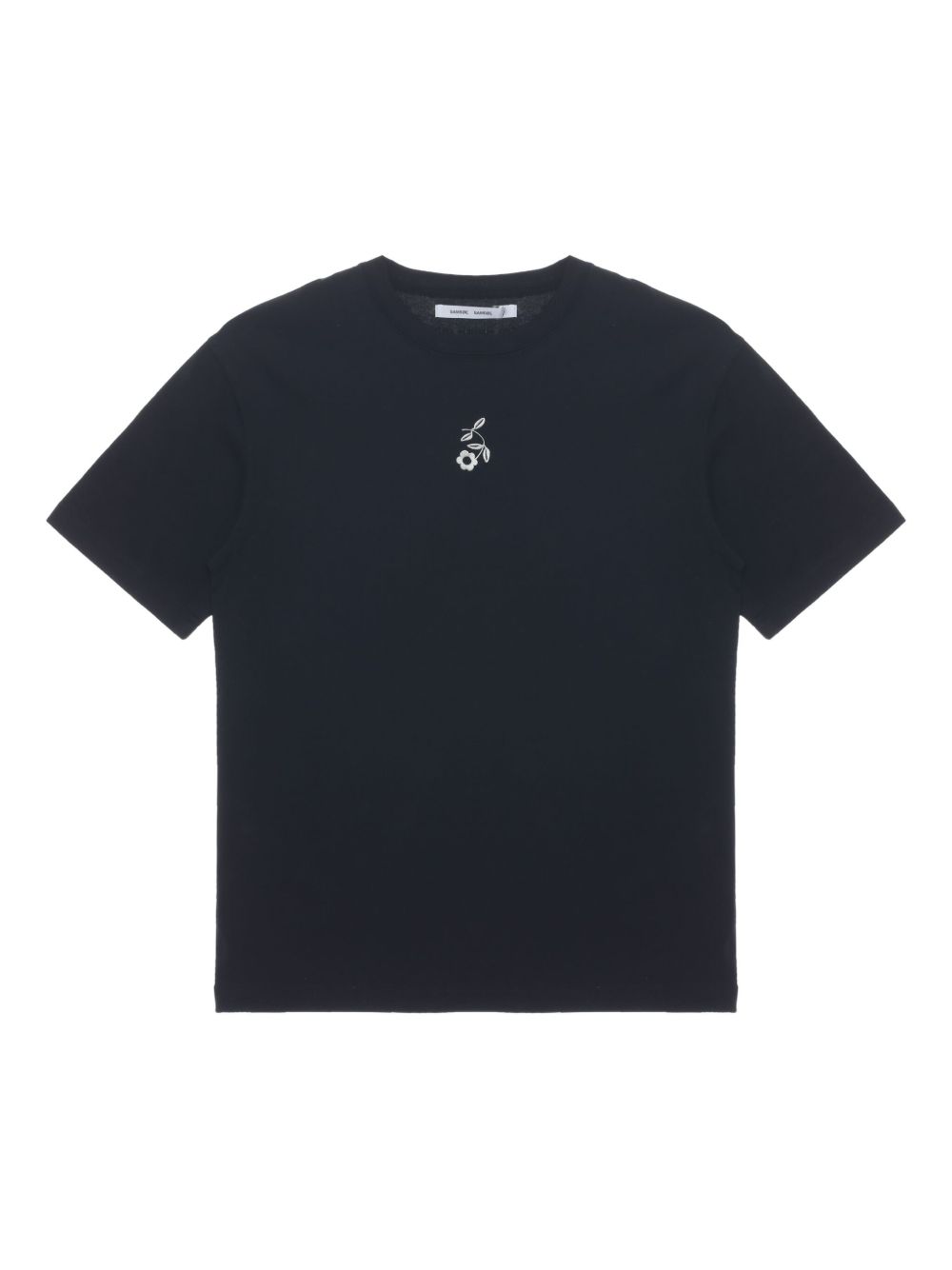 Floral-print T-shirt - Black