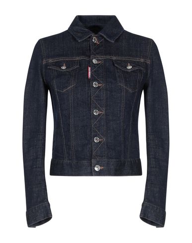 Woman Denim outerwear Blue Size 4 Cotton, Elastane
