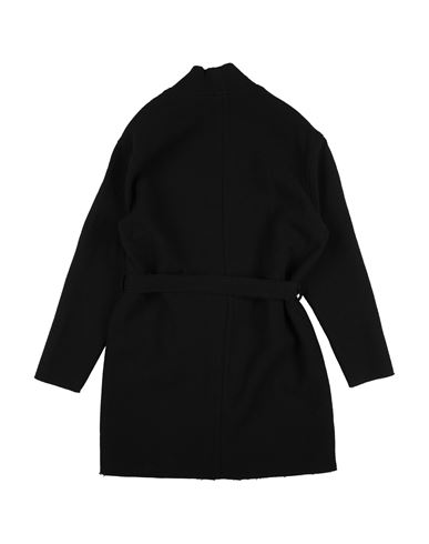 Kid Boy Coat Black Size 14 Virgin Wool, Polyamide