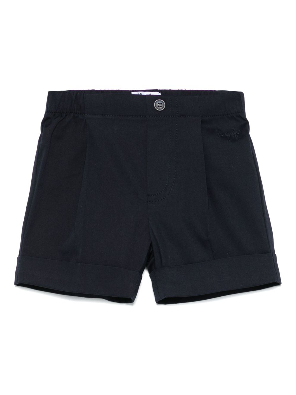 Logo-embroidered shorts - Blue