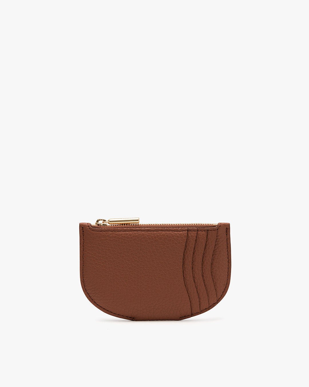 Women's Cardholder in Dark Chestnut | Pebbled Leather