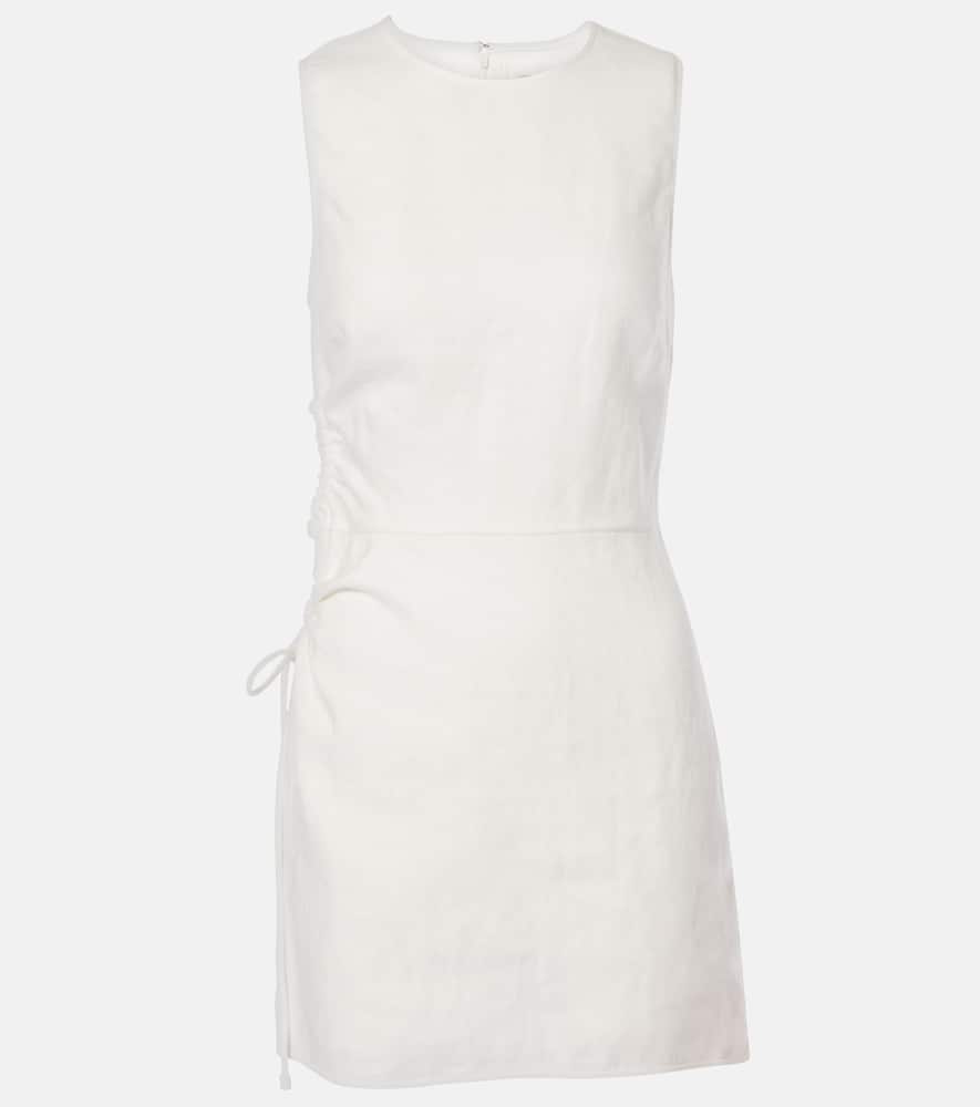 D'Orsay linen minidress