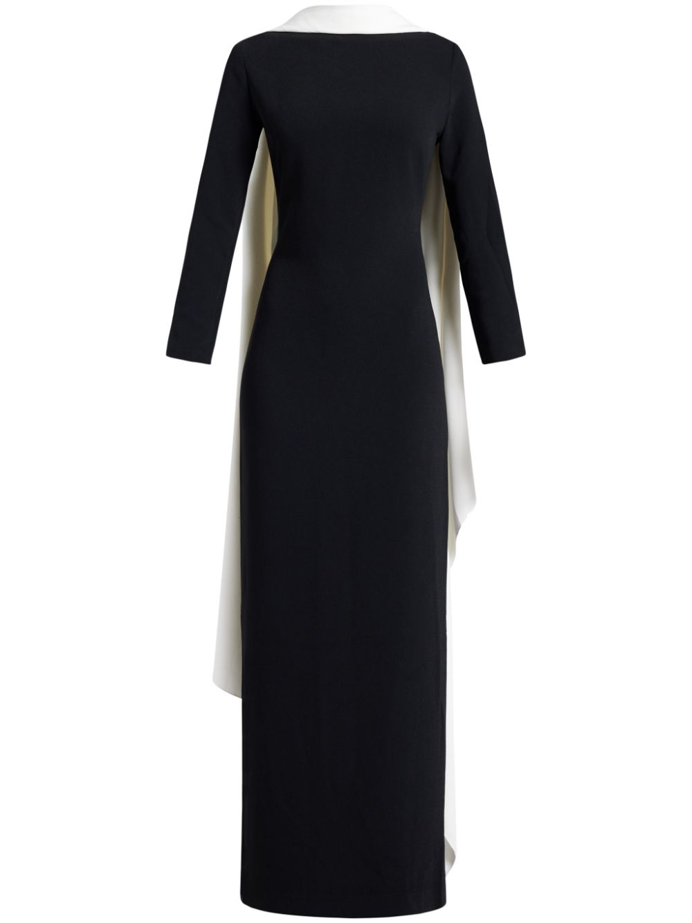 Luisa crepe maxi dress - Black