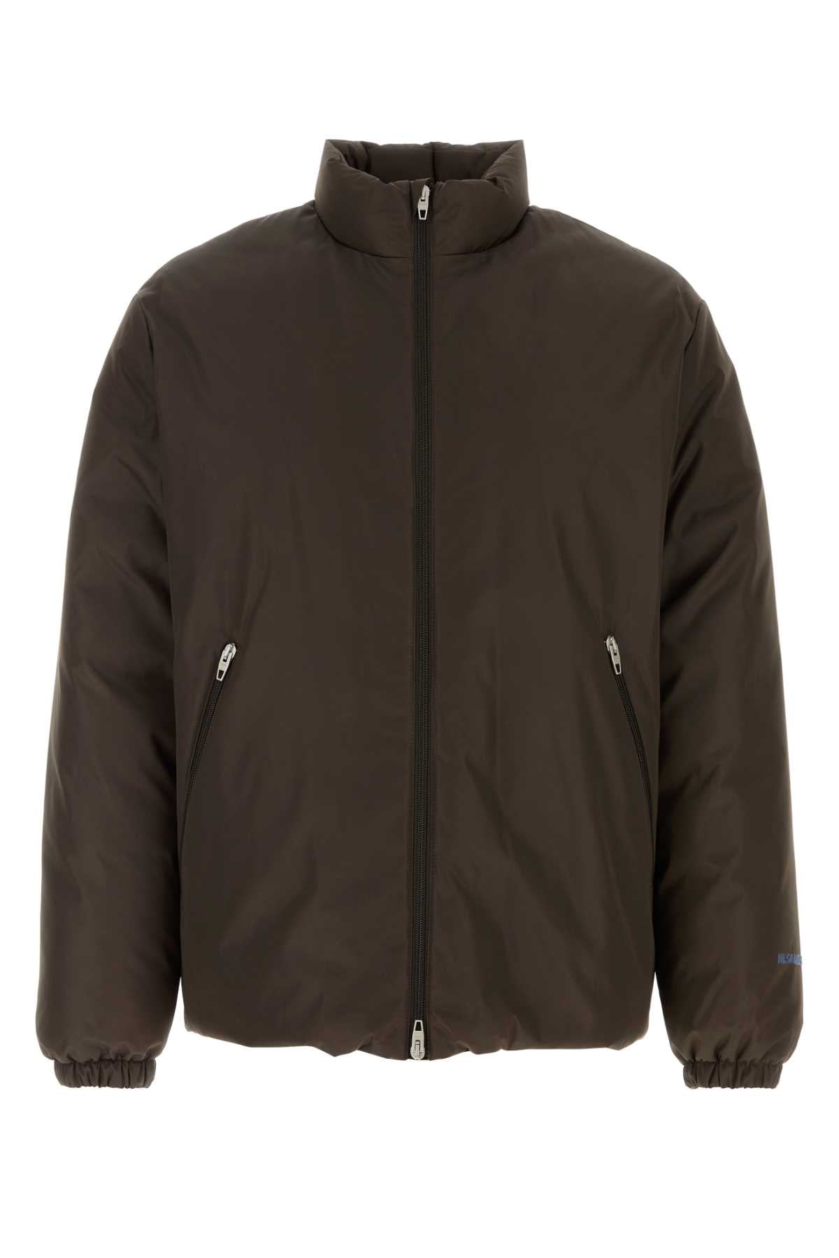 Quilted Puffer Down Jacket — Gray