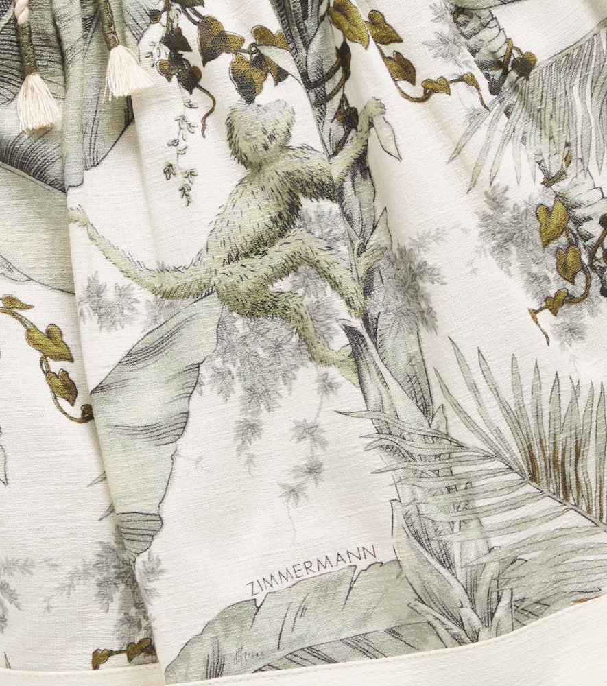 Zimmermann Kids Wylie floral cotton shirt