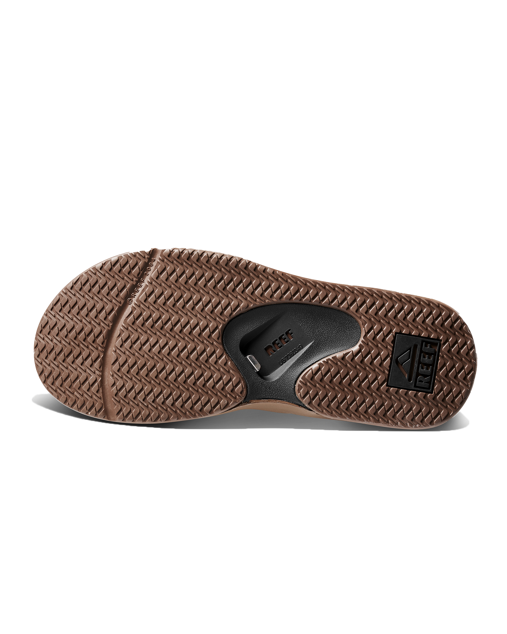 Fanning Flip Flops in Black & Tan