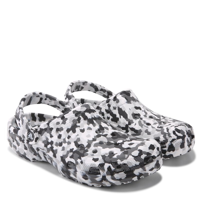 Graphic Classic Clog Shoes (Black/White)