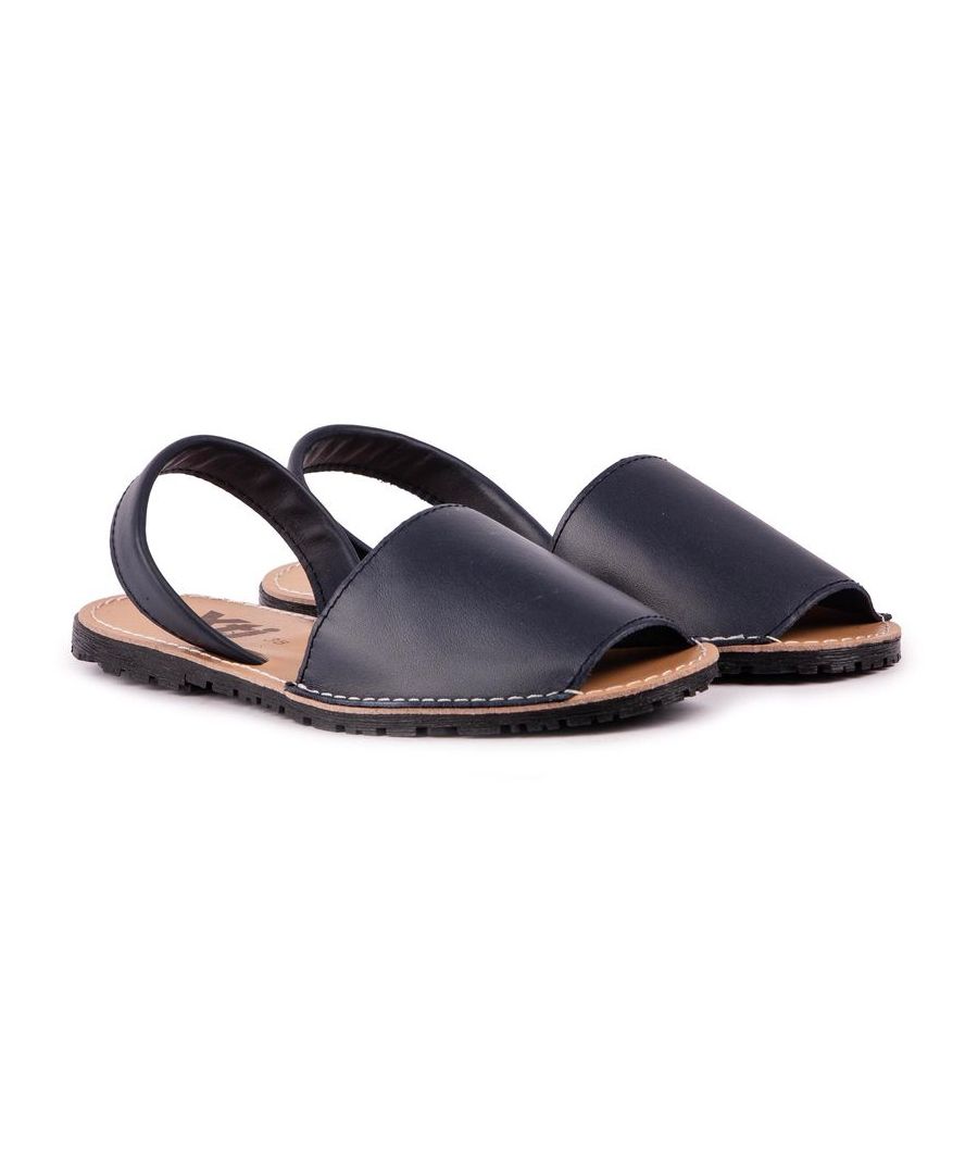 Xti Womens Menorcan Sandals - Blue Leather - Size UK 3