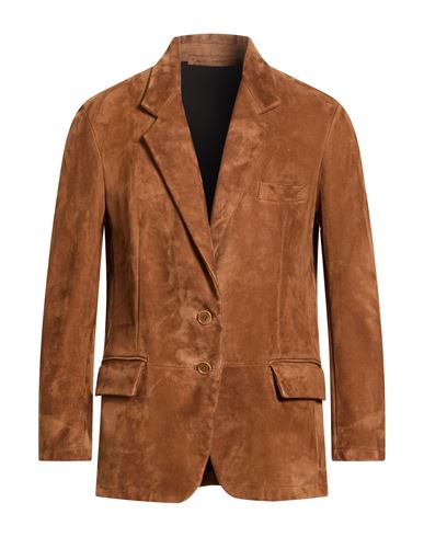 Man Blazer Brown Size 32 Ovine leather