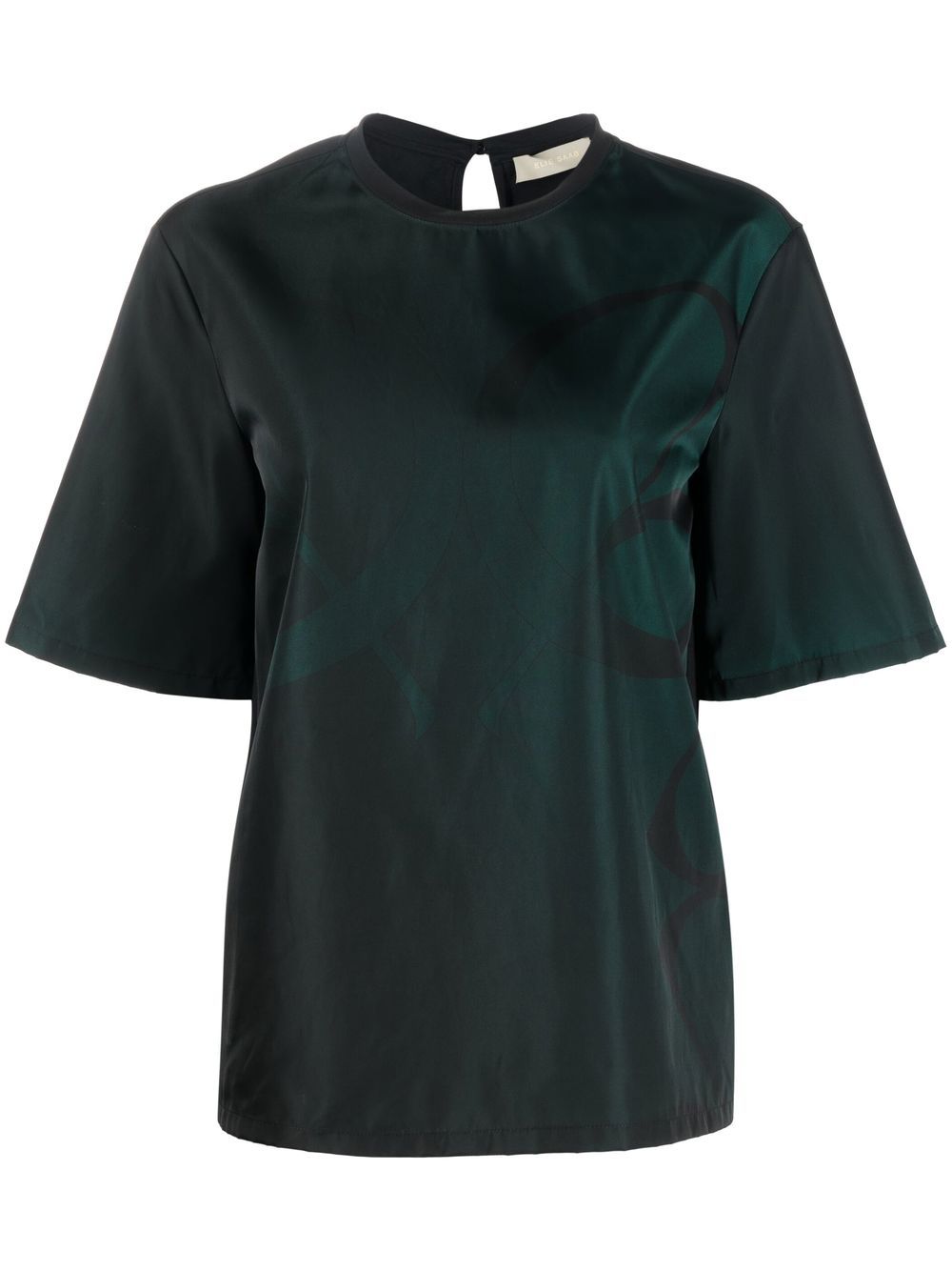 Monogram-print T-shirt - Green