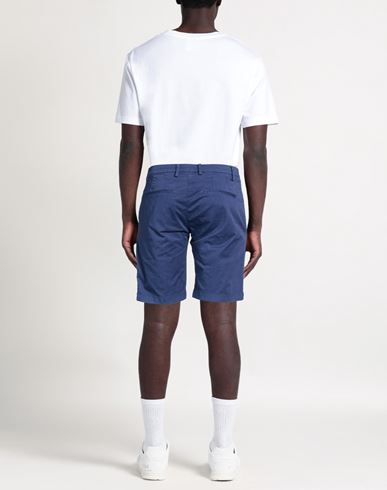 Man Shorts & Bermuda Shorts Slate blue Size 30 Cotton, Elastane